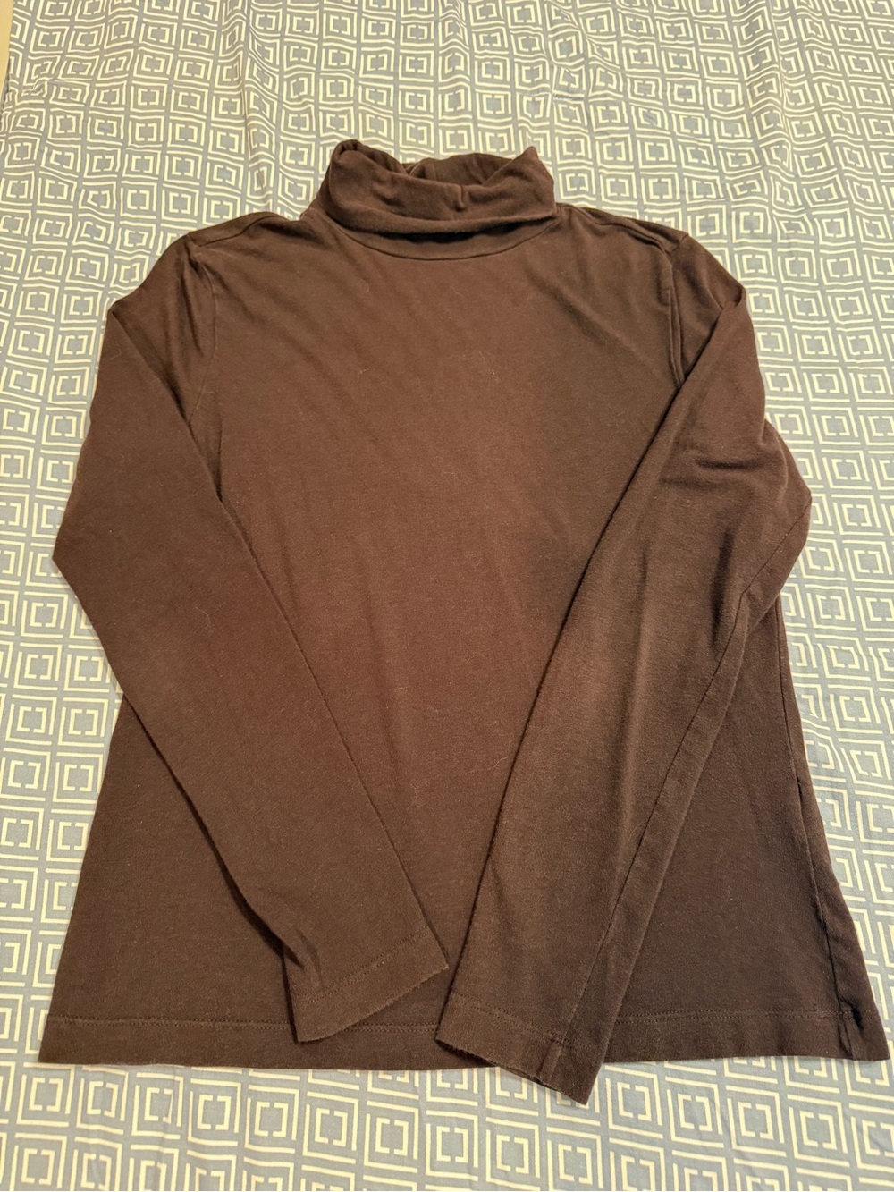 Banana Republic Factory Brown Long Sleeve Turtleneck Tee